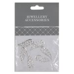 Charms 20mm Silver Plate Angel Wings Pack 6